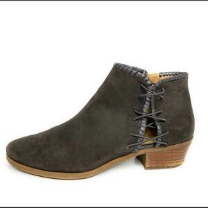Jack Rogers Grey Nubuck Ankle Bootie Reagan